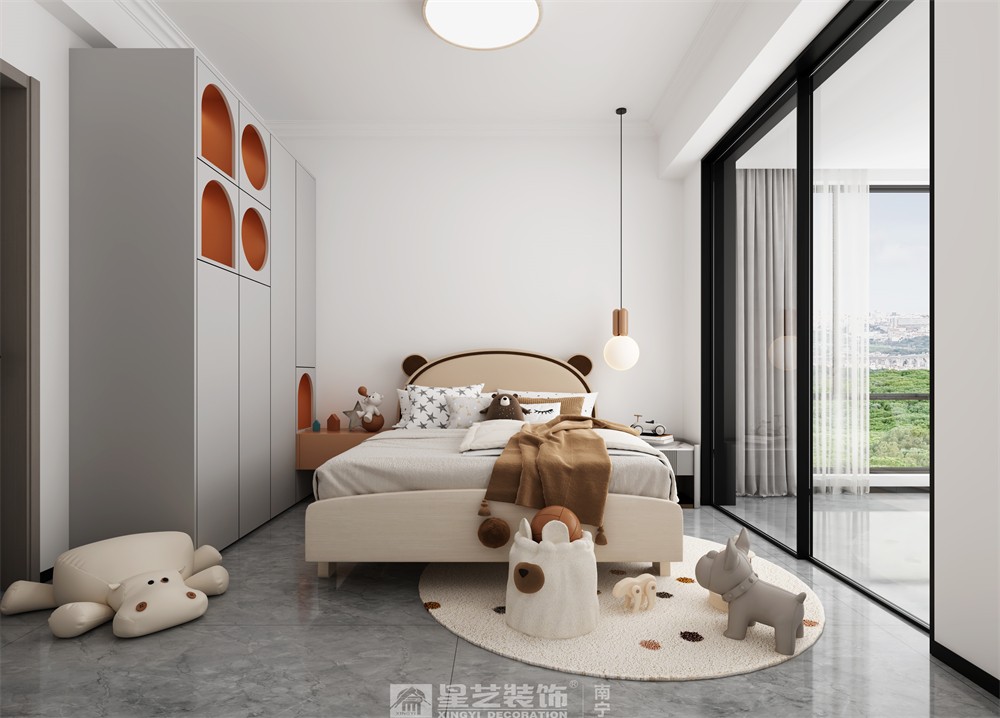 春江明月142平現(xiàn)代簡(jiǎn)約小孩房裝修效果