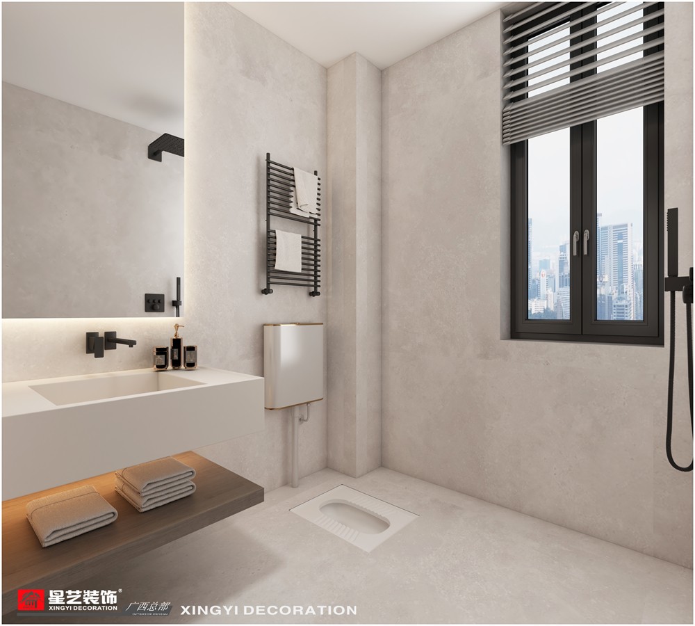 青山府210平現(xiàn)代簡(jiǎn)約主衛(wèi)裝修效果