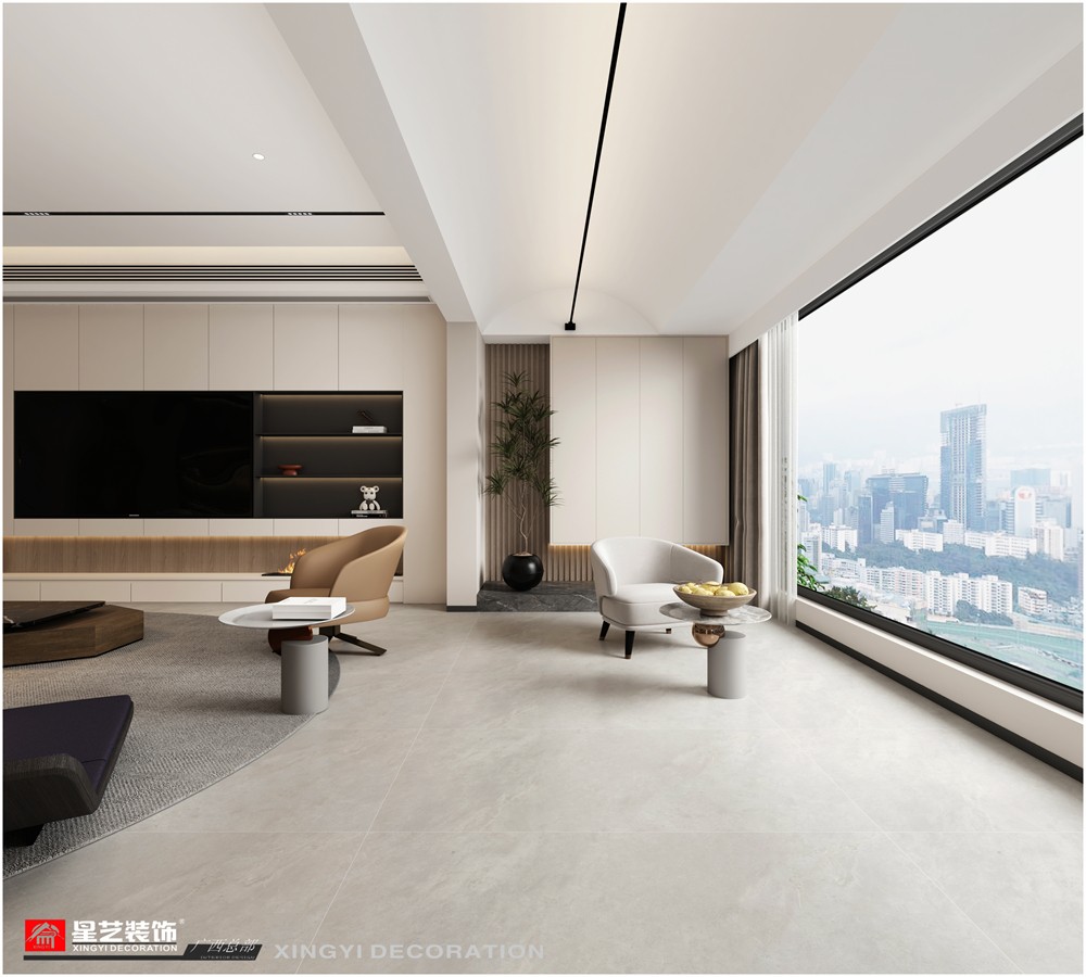 青山府210平現(xiàn)代簡(jiǎn)約陽(yáng)臺(tái)裝修效果