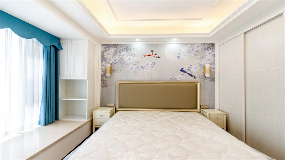 盛科城120平法式裝修臥室實景