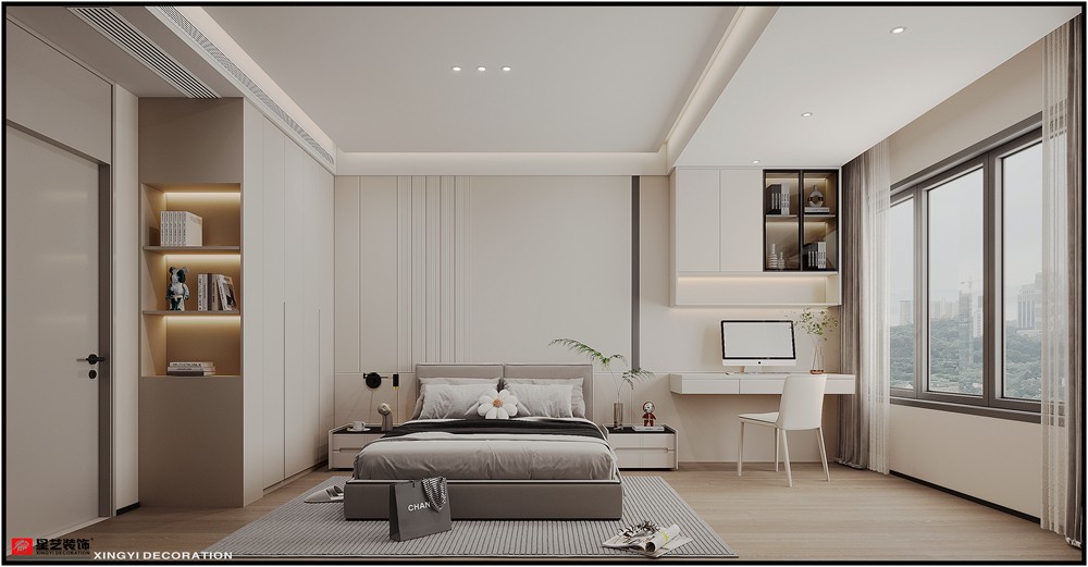 盛邦濱江府228平現(xiàn)代簡(jiǎn)約臥室裝修效果圖