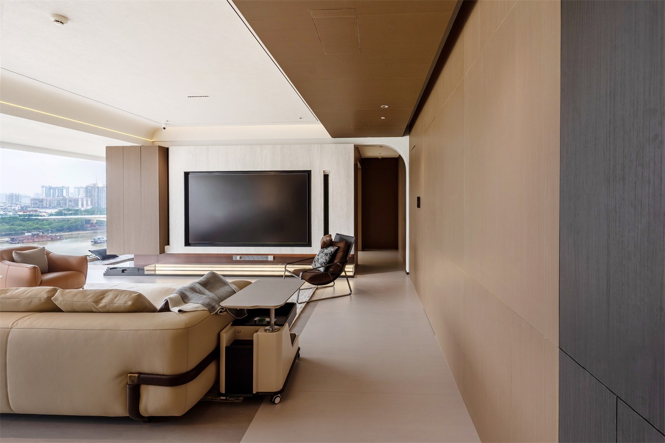 華潤(rùn)西園悅府167平意式風(fēng)格客餐廳裝修完工實(shí)景