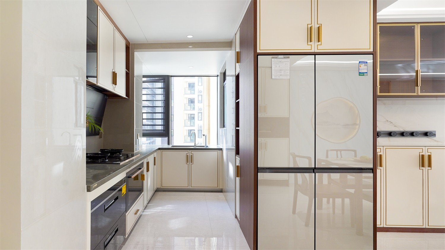 威寧青運村116平新中式廚房裝修完工實景圖