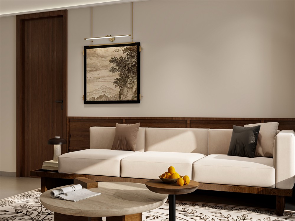 建工城140平現(xiàn)代風(fēng)格客廳裝修效果圖