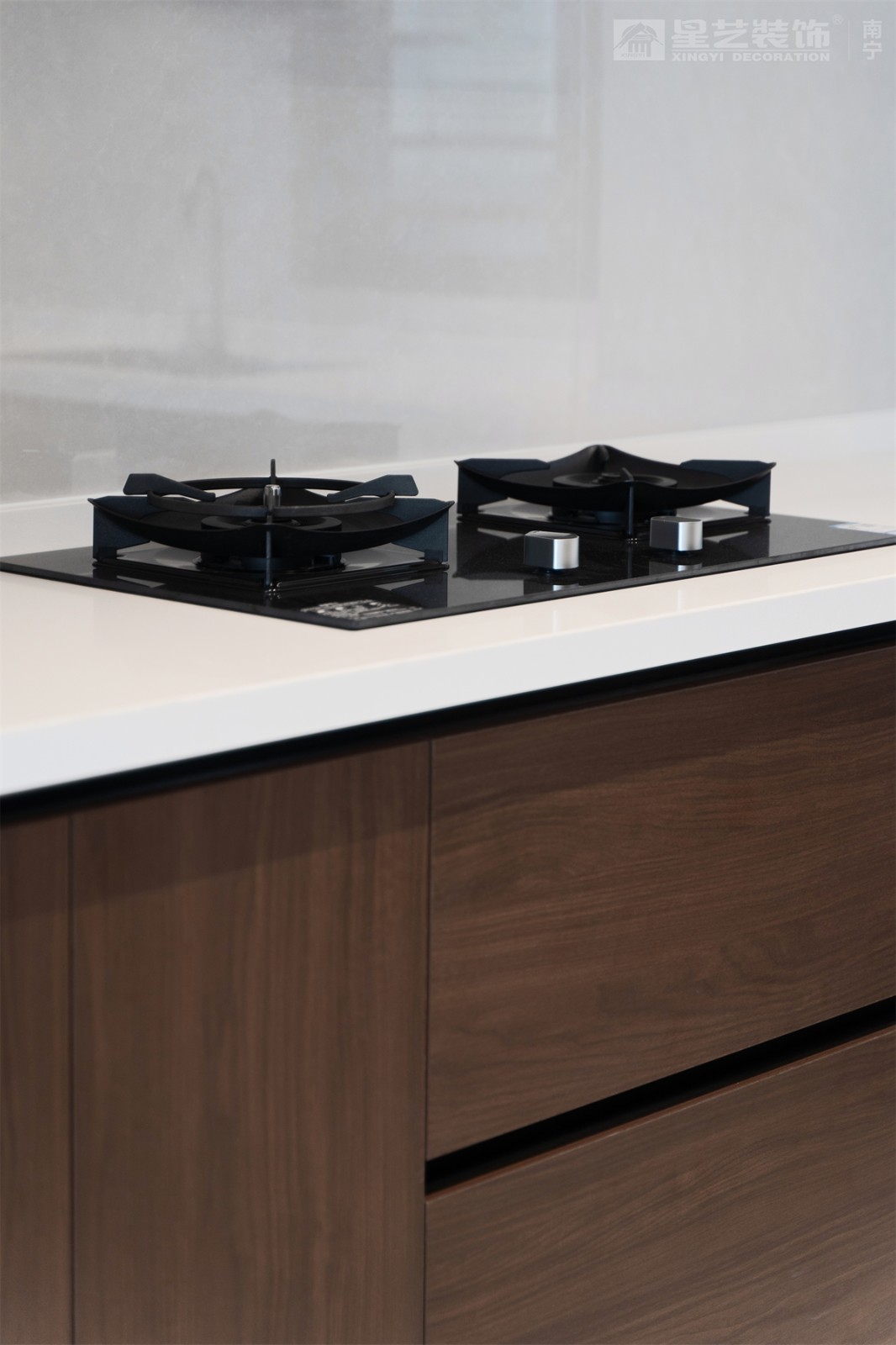 華潤(rùn)西園潤(rùn)府143平意式輕奢廚房裝修完工實(shí)景圖