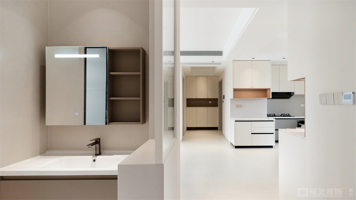 盛科城152平奶油風(fēng)衛(wèi)生間裝修完工實(shí)景圖