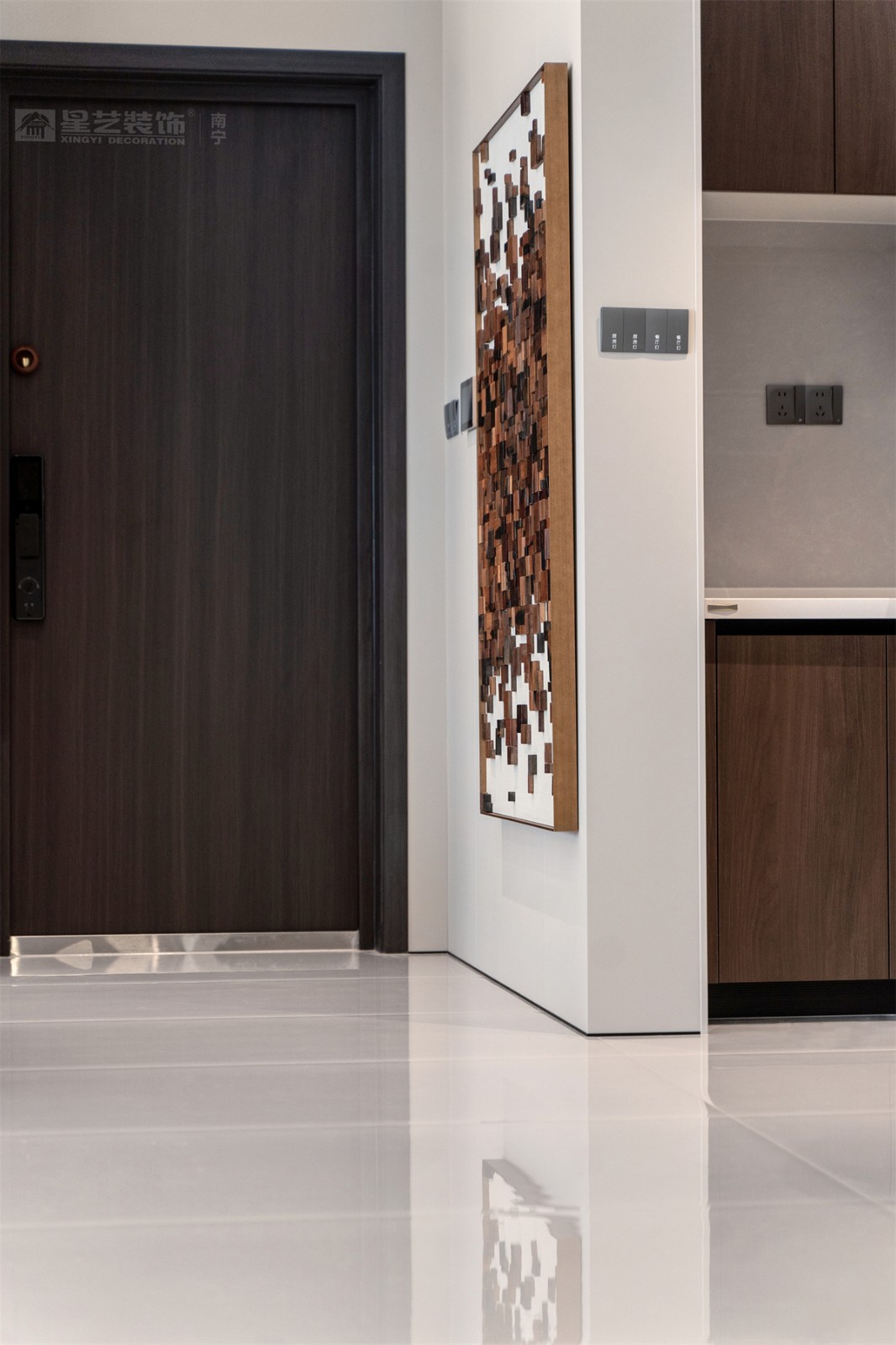 華潤(rùn)西園潤(rùn)府143平意式輕奢入戶裝修完工實(shí)景圖