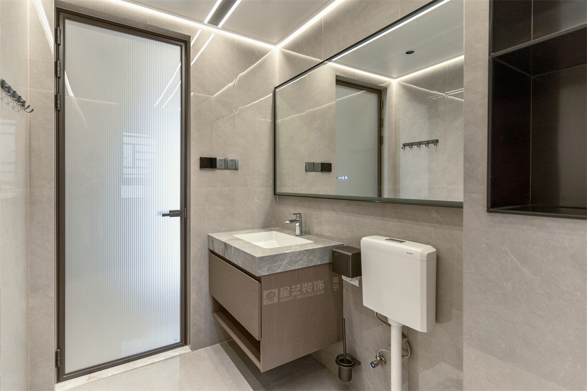 華潤(rùn)西園潤(rùn)府143平意式輕奢衛(wèi)生間裝修完工實(shí)景圖