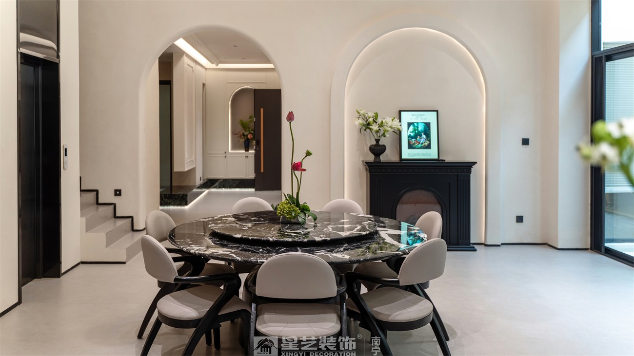 盛世江山300平中古風餐廳裝修完工實景圖