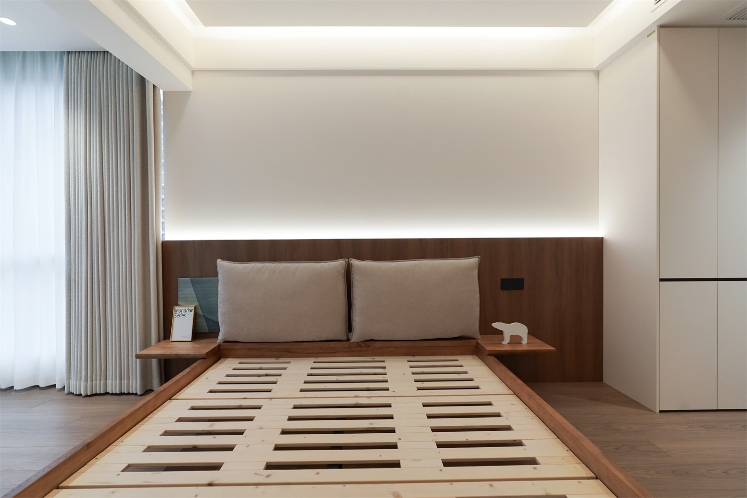 北投溪境119平中古風臥室裝修完工實景圖