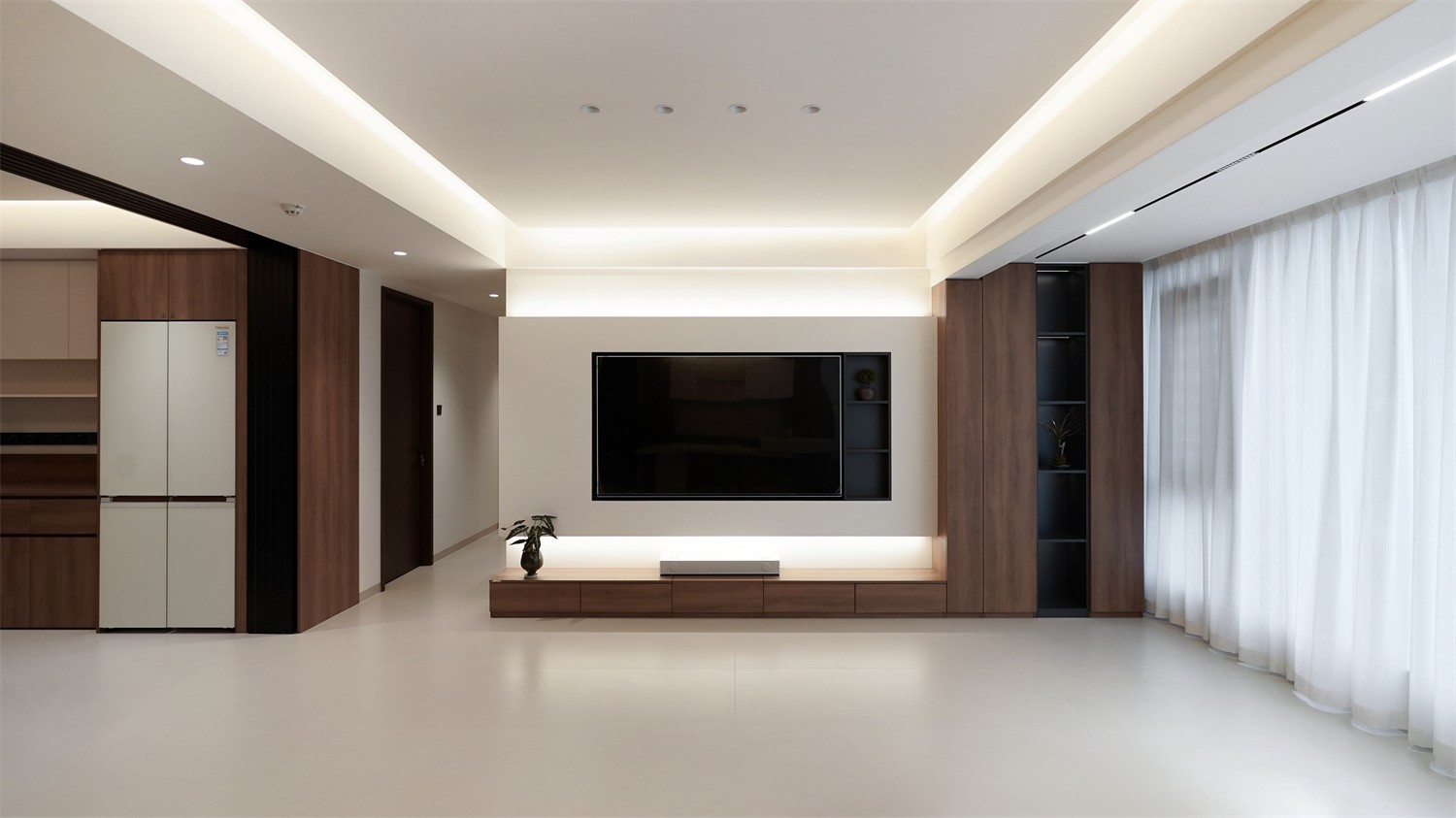 北投溪境119平中古風客廳裝修完工實景圖